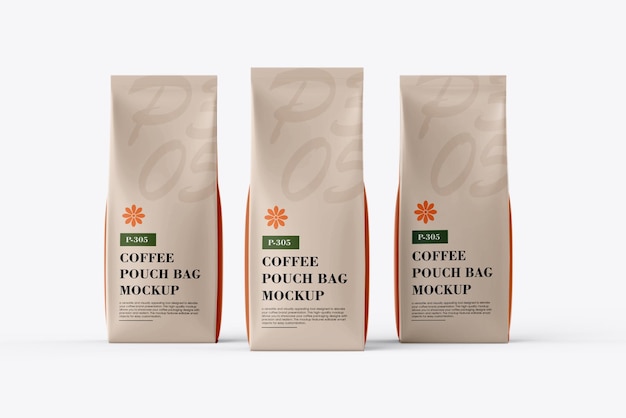 コーヒーバッグのブランドモックアップ
