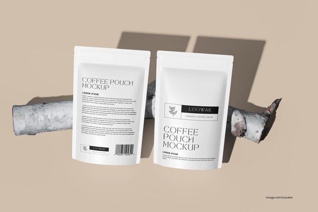 Coffee pouch mockup