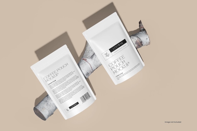 Coffee pouch mockup