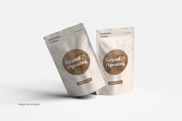 Coffee pouch mockup