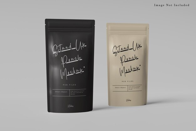 PSD coffee pouch packaging mockup