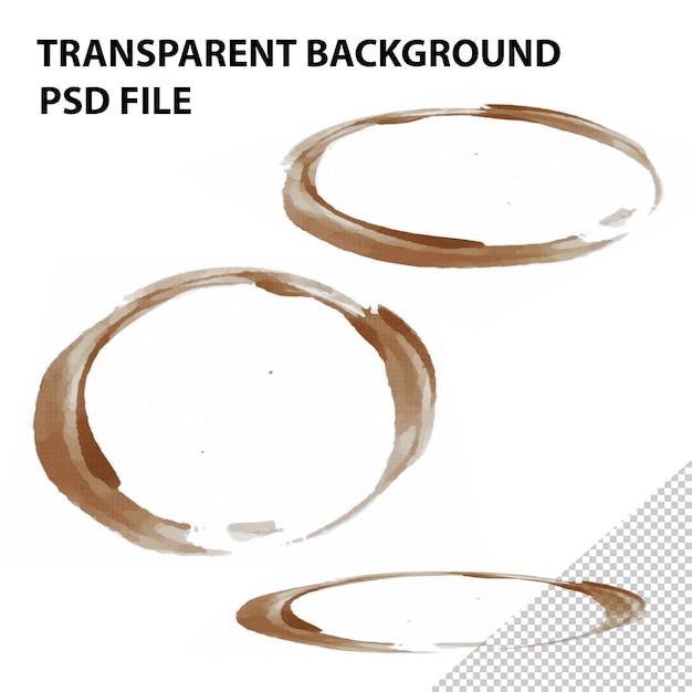 PSD coffee ring png