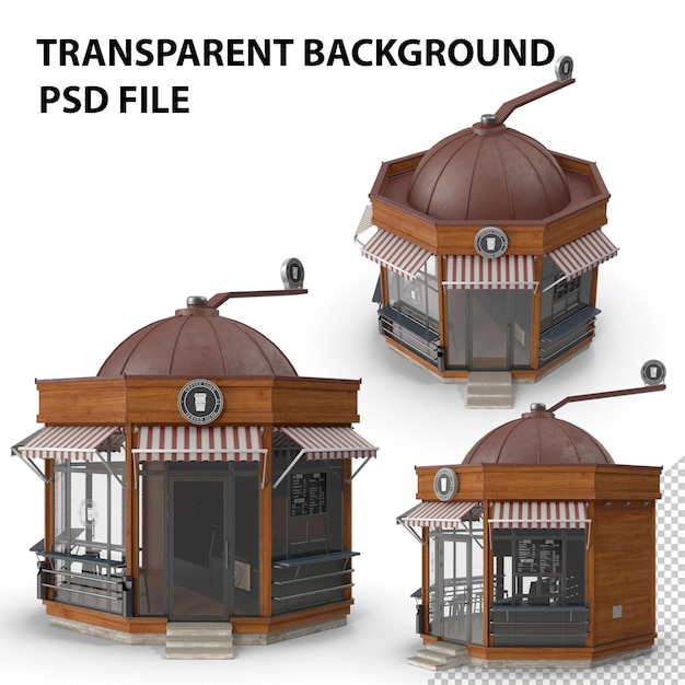 PSD カフェショップビル パプアニューギリシャ