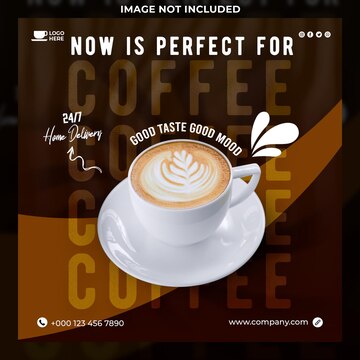 Premium PSD | Coffee shop drink menu promotion social media instagram ...