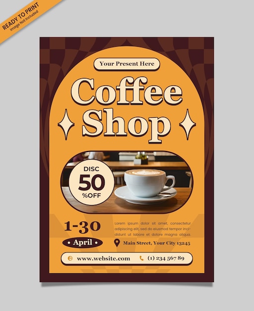 Coffee Shop Flyer template 09
