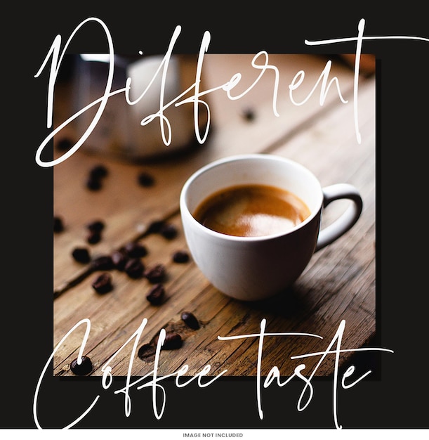 COFFEE SHOP 인스타그램 포스트 템플릿 psd 디자인