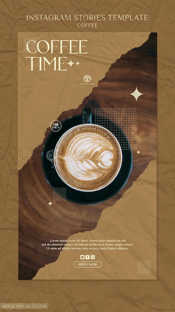 Coffee shop instagram stories template