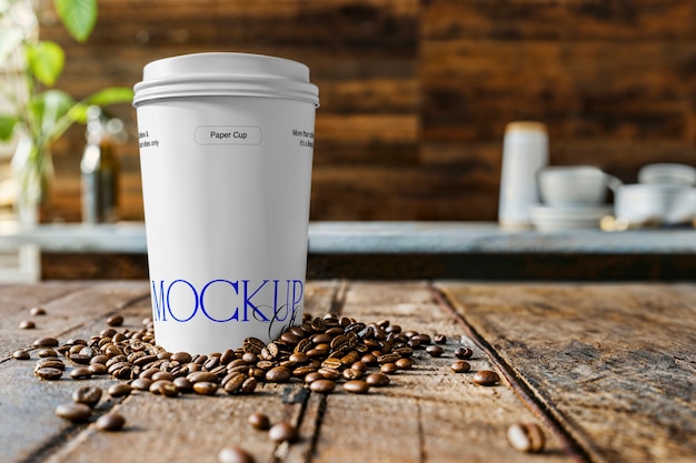 Coffee shop marketing mockup design