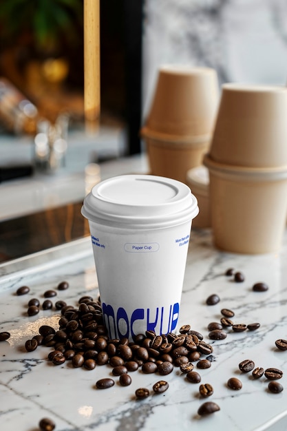 Coffee shop marketing mockup design