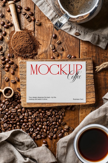 coffee shop marketing mockup design