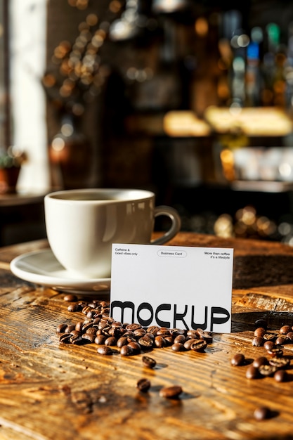 Coffee shop marketing mockup design