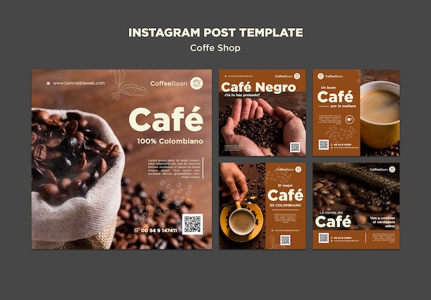 Coffee shop template design