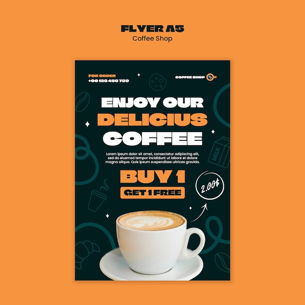 Coffee shop template design