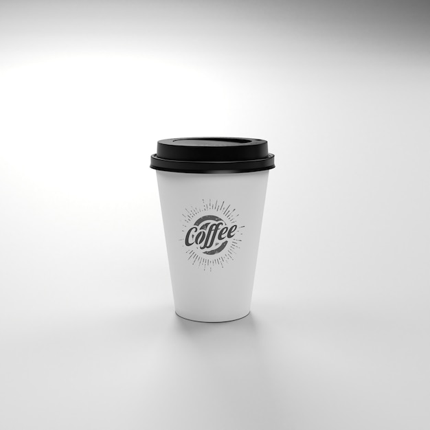 PSD coffee take away cup mockup