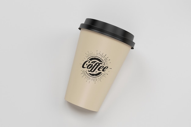 PSD coffee take away cup mockup