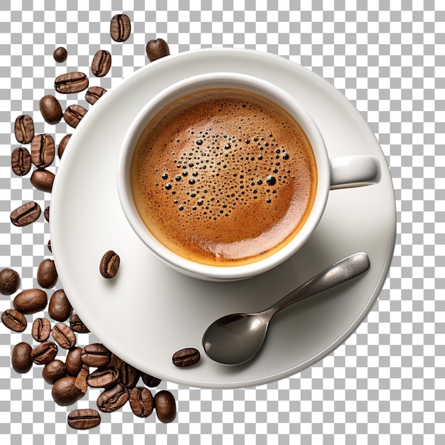 PSD coffee on transparent background