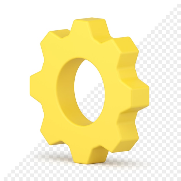 Cogwheel 3d icon