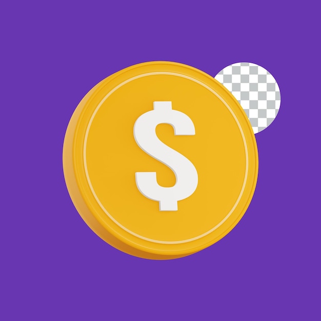 coin 3d icon