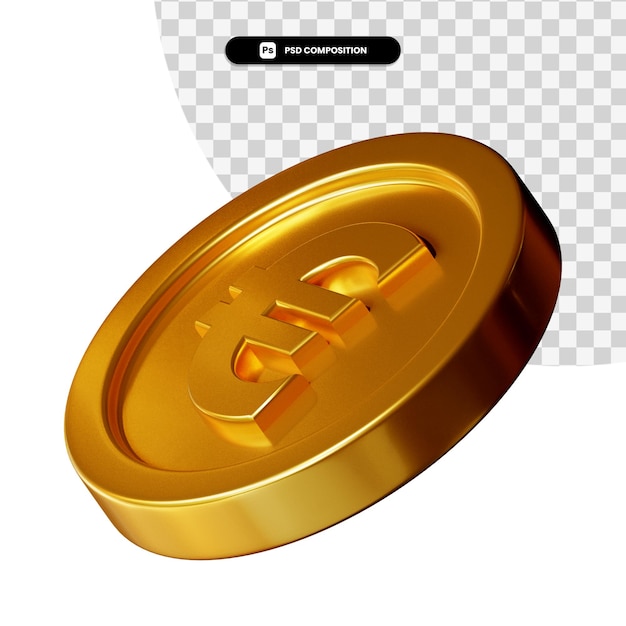 Coin 3d visual rendering isolated