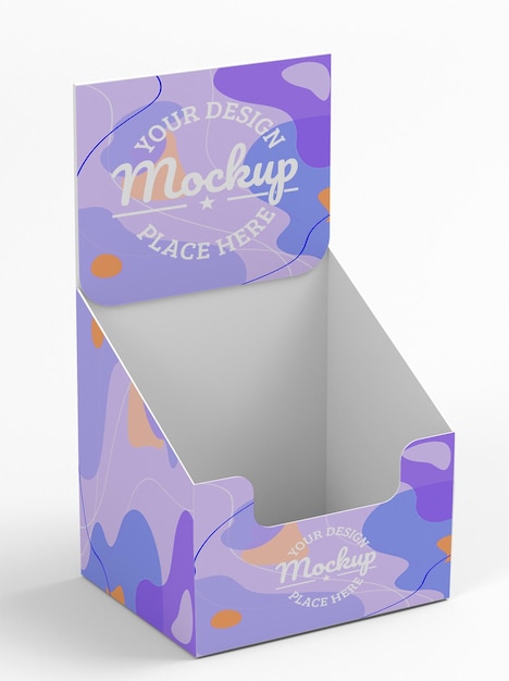 Design mockup di cartone di coca cola