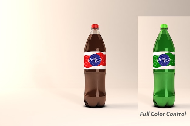 PSD cola bottle psd mockup