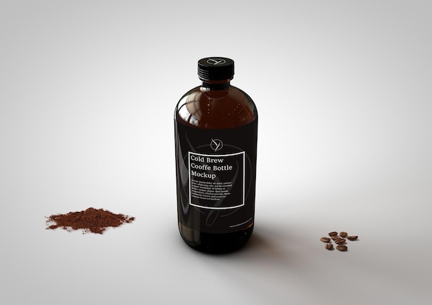 Cold brew koffiefles mockup