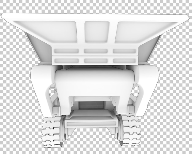 Pialla a freddo su sfondo trasparente 3d rendering illustrazione