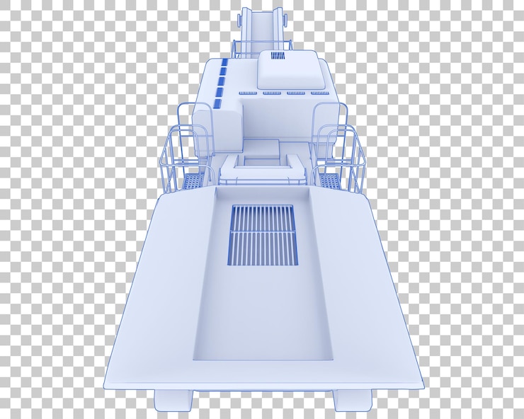 PSD cold planer on transparent background 3d rendering illustration