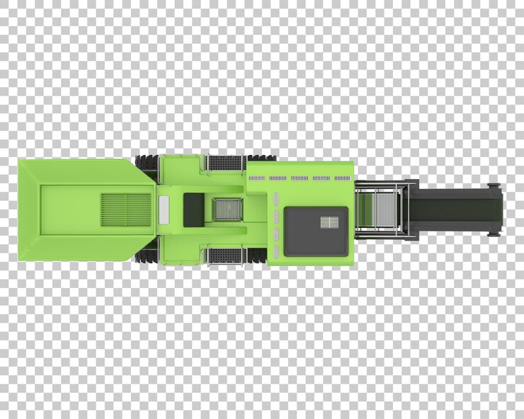 PSD cold planer on transparent background 3d rendering illustration