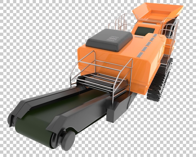 PSD cold planer on transparent background 3d rendering illustration