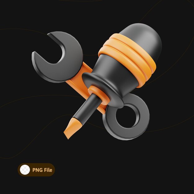 PSD collaboration tool 3d illustration