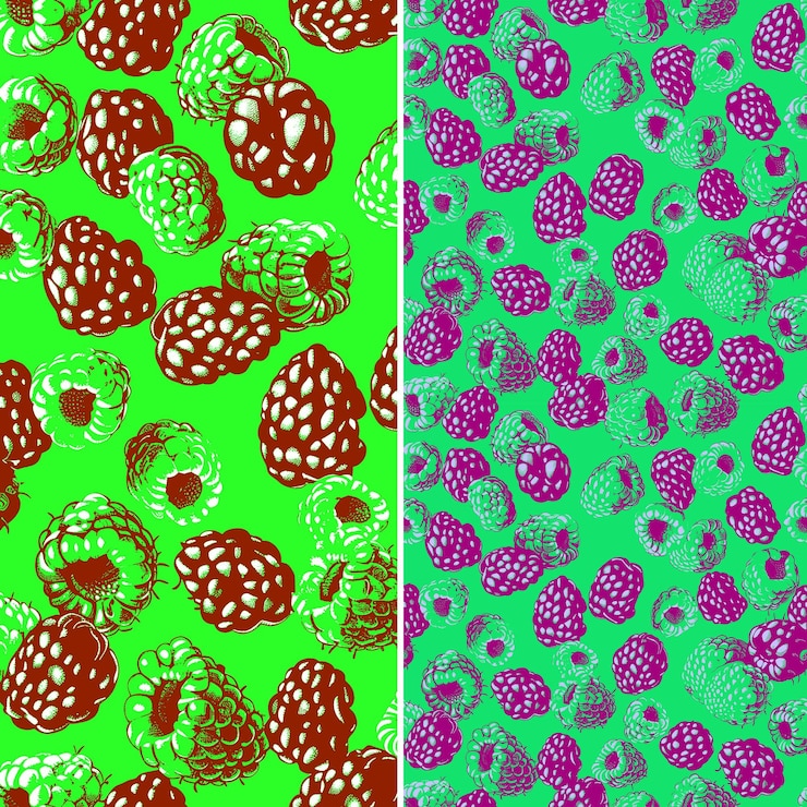 PSD a collage of images of fruit and berries
