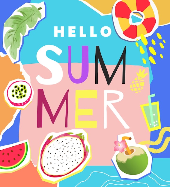 collage met zomer vibes