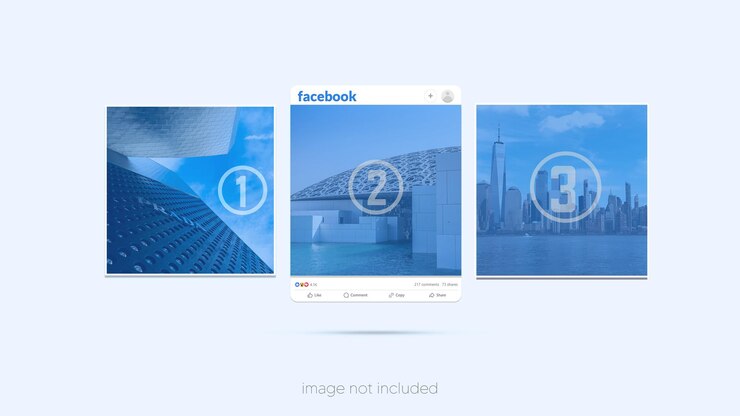 PSD 写真のコラージュ フェイスブック