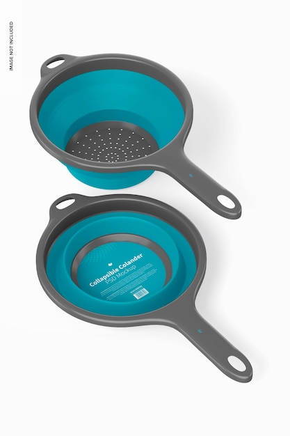 PSD collapsible colanders mockup