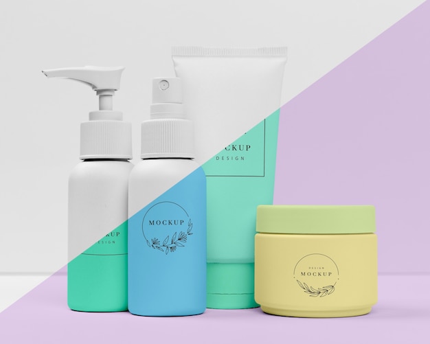 PSD collection of beauty products