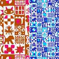 PSD a collection of colorful squares and designs from thecatsin theart