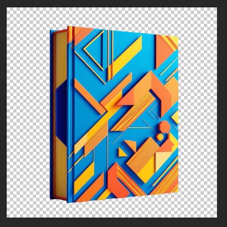 PSD a collection of cover templates for notebooks and diaries in a modern trendy abstract gradient style with geometric shapes goods for school and education