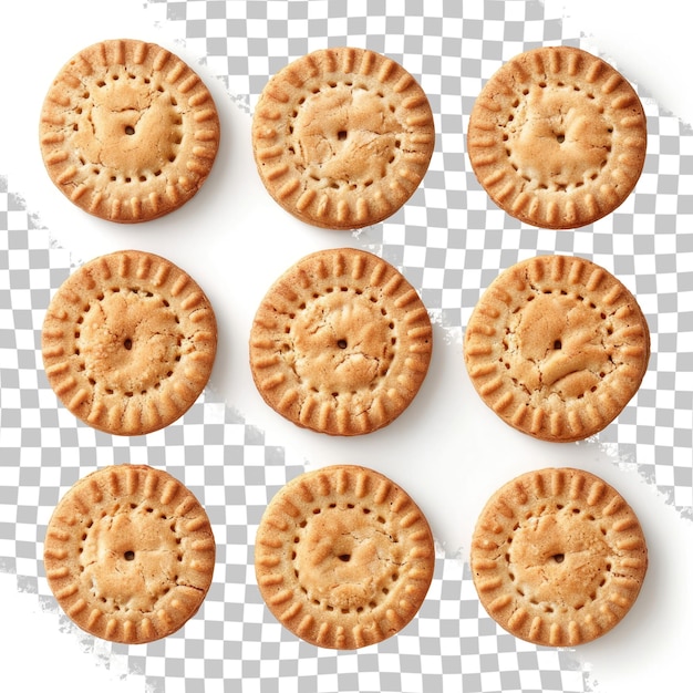 PSD a collection of crackers with a white background and a picture of a cracker that says  o
