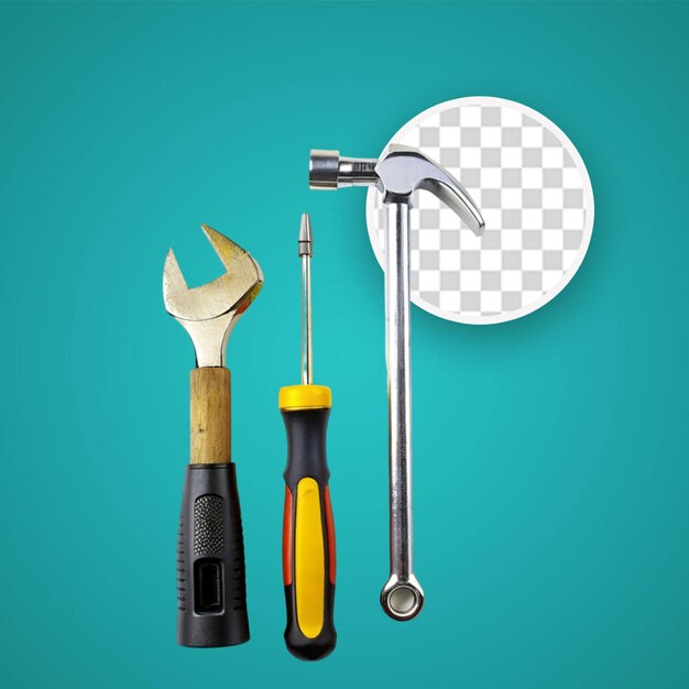 PSD collection of diy tools doodles