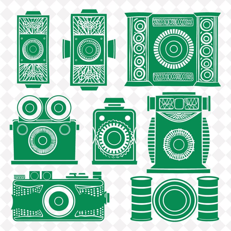 PSD a collection of photos of green and white photography