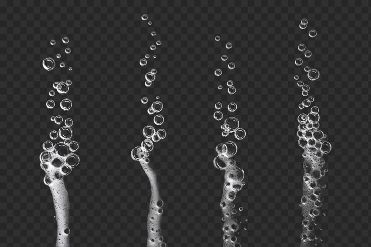 PSD collection set of soap bubbles isolated on transparent background png psd