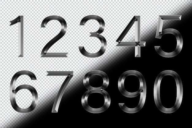 PSD collection of silver numbers