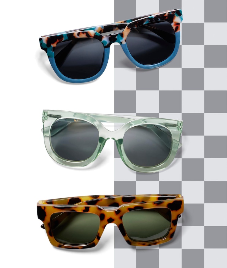 PSD a collection of sunglasses from the brand new collection.