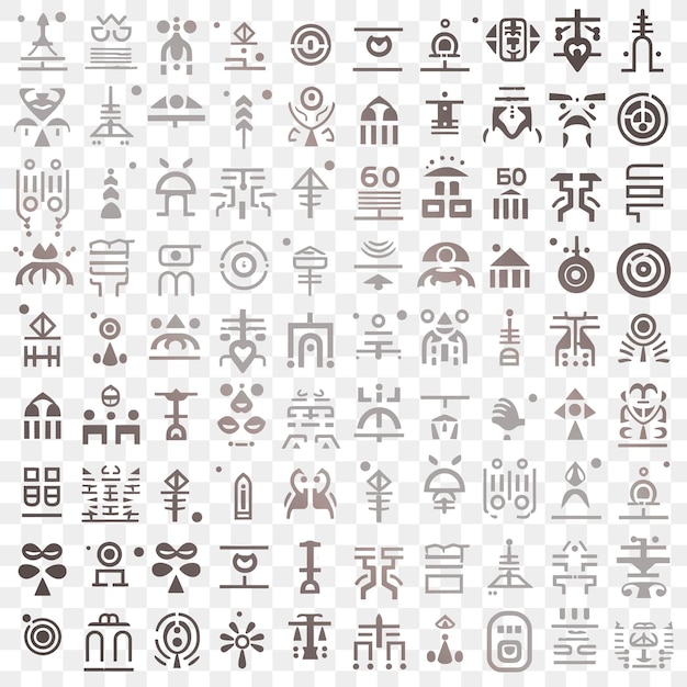 PSD a collection of symbols including one that saysson it