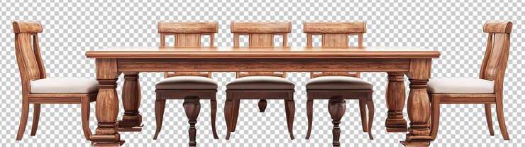 PSD collection of wood style square dining tables