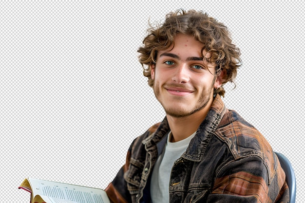 PSD collection of a young man standing with arms crossed facing the camera isolated on a transparent bac