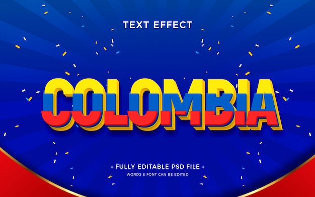 Colombia teksteffect