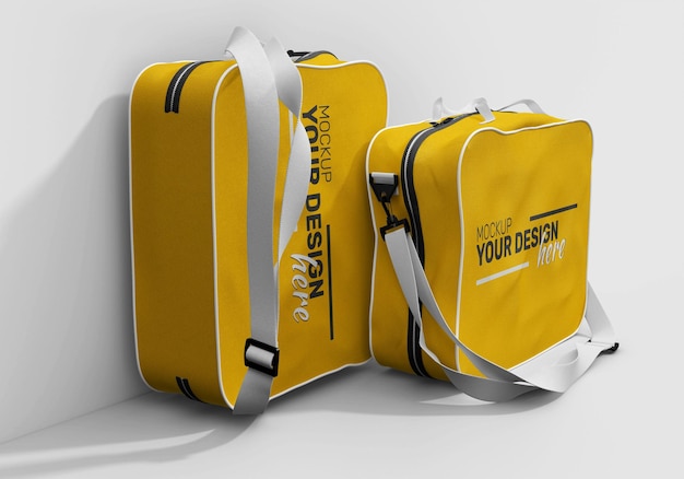 PSD color costume sling bag mockup