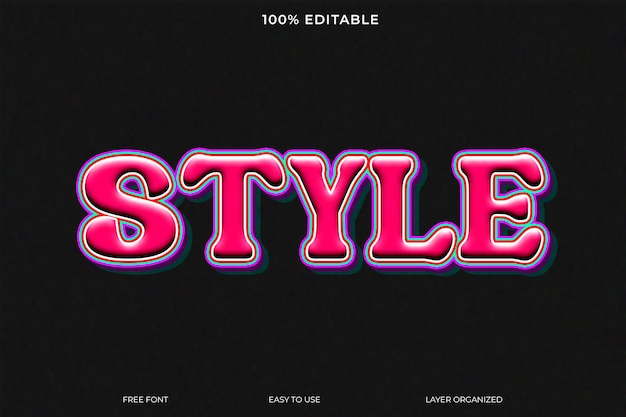 color font style effect